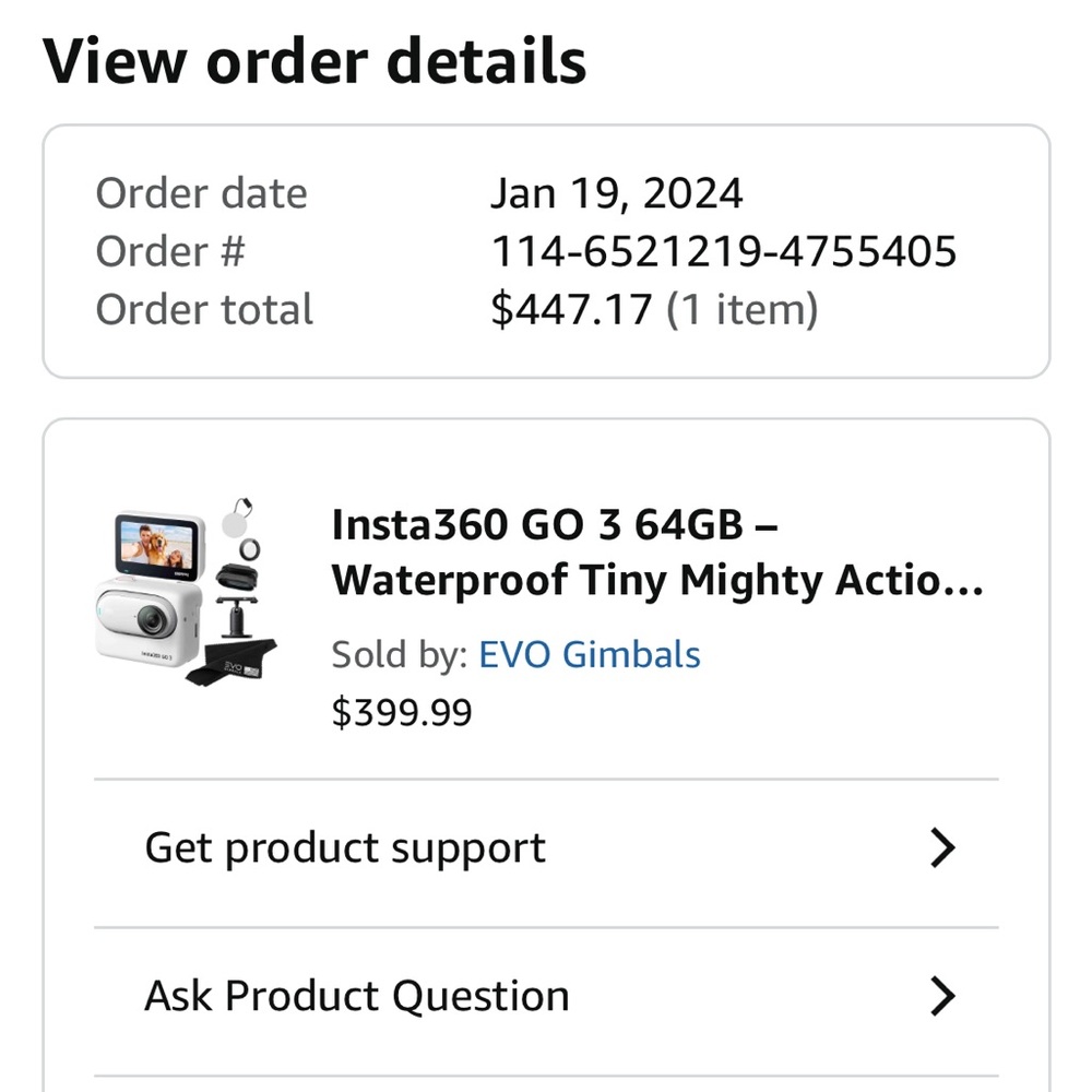 Insta360 GO 3 64GB Action Camera